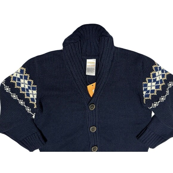NEW Gymboree Toddler 18-24 Months Boys Navy Blue Argyle Cardigan Sweater Preppy - Picture 2 of 5